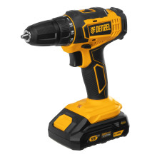 Дрель-шуруповерт аккумуляторная Denzel CDL-18-02BM, Li-Ion, 18 В, 2 акк. Дрель-шуруповерт аккумуляторная Denzel CDL-18-02BM, Li-Ion, 18 В, 2 акк.