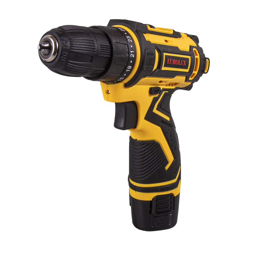 Дрель-шуруповерт аккумуляторная Eurolux ДА-12/2-1Li
