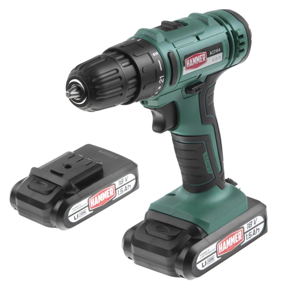 Шуруповерт аккумуляторный HAMMER ACD18A