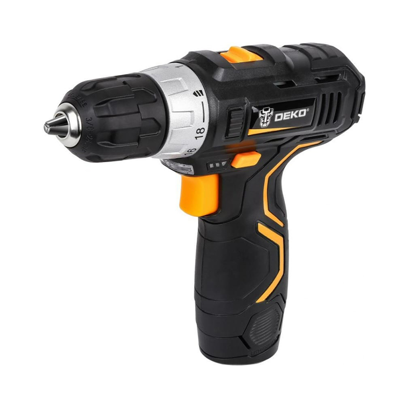 Аккумуляторная дрель-шуруповерт DEKO GCD12DU3 SET5 Li-Ion в кейсе + набор инструментов 92 шт, 12В, 2