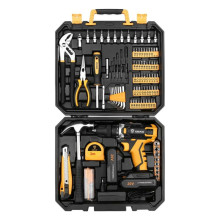 Аккумуляторная дрель-шуруповерт DEKO DKCD20FU-Li в кейсе + набор 195 инструментов для дома, 20В, 2х2.0Ач Аккумуляторная дрель-шуруповерт DEKO DKCD20FU-Li в кейсе + набор 195 инструментов для дома, 20В, 2х2.0Ач