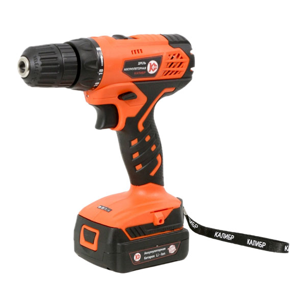 Аккумуляторная дрель Калибр ДА-12/2+