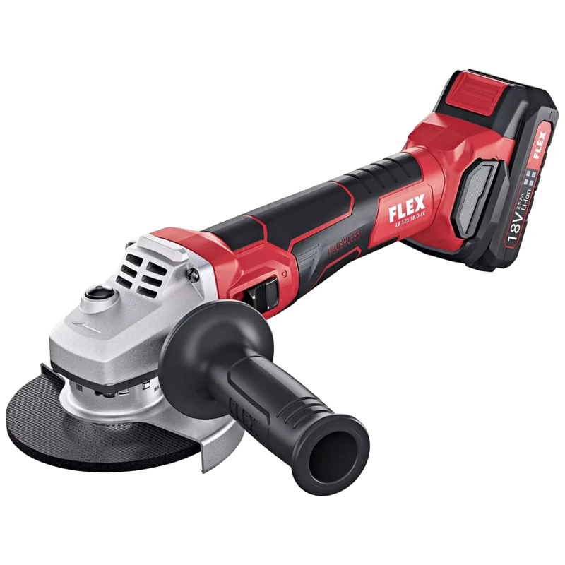 Аккумуляторная угловая шлифовальная машина с тормозом FLEX LB 125 18.0-EC/5.0 Set