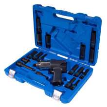 Гайковерт пневматический ударный KING TONY 1/2, 881 Нм, с комплектом головок, 19 предметов